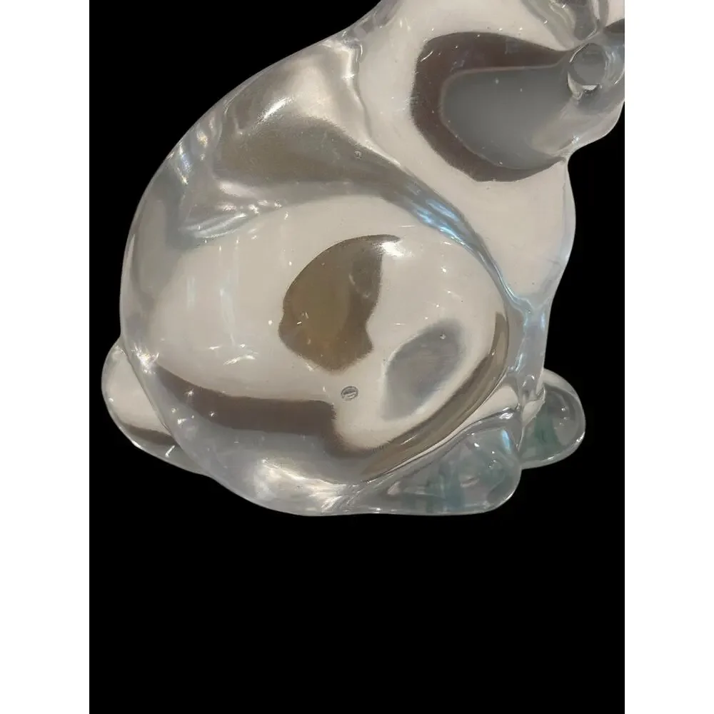 Reijmyre Sweden Crystal Long Ear Bunny Rabbit w/ Label Paperweight
